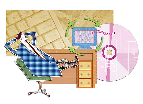 PSD 남자 화살표 의자 일러스트 비즈니스 상상 한명 사람 20대 성인 컴퓨터 사무실 정보 CD 키보드 비즈니스맨 책상 콜라주 남자만 남자한명만 성인남자만 청년만 청년남자만 청년남자한명만 성인한명만 성인남자한명만 성인만 국내일러스트 1 가구 청년 전자제품 직장인 파일형식