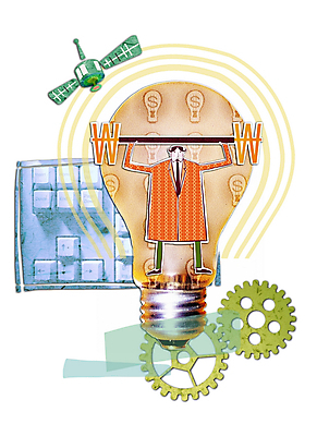 PSD 남자 일러스트 비즈니스 전구 상상 아이디어 한명 사람 20대 성인 경제 인공위성 키보드 비즈니스맨 역기 톱니바퀴 콜라주 남자만 남자한명만 성인남자만 청년만 청년남자만 청년남자한명만 성인한명만 성인남자한명만 성인만 국내일러스트 1 컨셉 통신 청년 직장인 파일형식