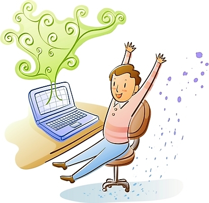 EPS 남자 산업 일러스트 비즈니스 정보통신 첨단산업 한명 사람 20대 성인 노트북 컴퓨터 사무실 기쁨 결과 e-라이프 남자만 남자한명만 성인남자만 청년만 청년남자만 청년남자한명만 성인한명만 성인남자한명만 성인만 국내일러스트 1 라이프스타일 감정 컨셉 통신 청년 전자제품 정보 파일형식 벡터