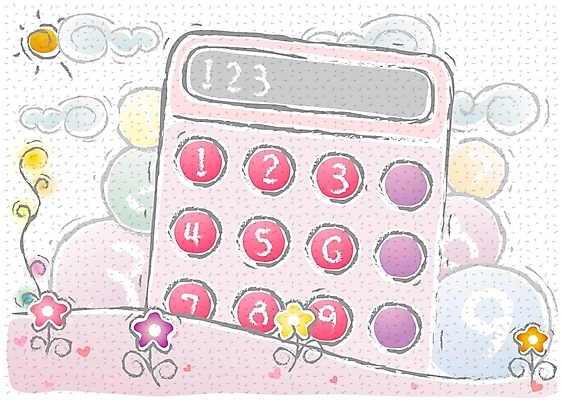 EPS 구름 교육 꽃 백그라운드 일러스트 사람없음 태양 숫자 사무용품 계산기 수학 국내일러스트 자연요소 식물 문자 교과목 문구용품 장비 파일형식 벡터