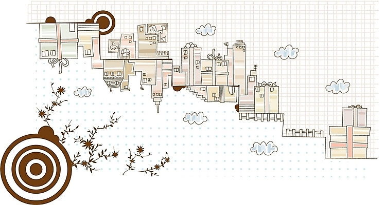 EPS 구름 문양 시설물 현대건축 건축 백그라운드 일러스트 선물 빌딩 사람없음 건물 선물상자 쇼핑 도시 국내일러스트 자연요소 건축물 상자 파일형식 벡터