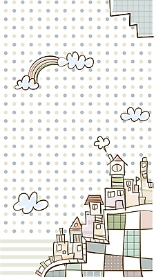 EPS 구름 문양 시설물 현대건축 건축 백그라운드 무지개 일러스트 주택 빌딩 사람없음 건물 쇼핑 마을 국내일러스트 자연요소 건축물 파일형식 벡터