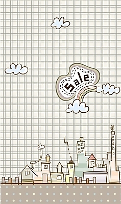 EPS 구름 문양 시설물 현대건축 건축 백그라운드 무지개 일러스트 주택 빌딩 사람없음 건물 쇼핑 세일 마을 국내일러스트 자연요소 건축물 파일형식 벡터