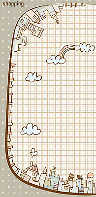 EPS 구름 문양 시설물 현대건축 건축 백그라운드 무지개 일러스트 빌딩 사람없음 건물 울타리 쇼핑 마을 국내일러스트 자연요소 건축물 담장 파일형식 벡터