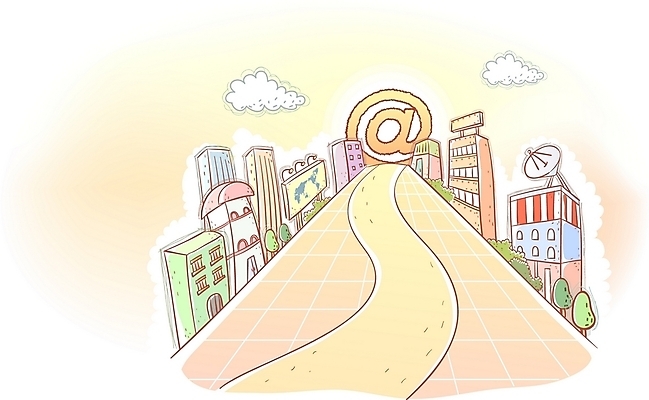 EPS 주간 구름 도로 길 백그라운드 인터넷 일러스트 비즈니스 교통시설 상상 풍경 빌딩 사람없음 야외 건물 도시 골뱅이기호 국내일러스트 자연요소 건축물 기호 교통 시설 파일형식 벡터