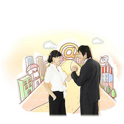 주간 PSD 구름 편집이미지 여자 남자 길 백그라운드 인터넷 비즈니스 협력 협상 사람 상반신 야외 두명 건물 비즈니스맨 비즈니스우먼 디지털합성 골뱅이기호 이미지편집 자연요소 건축물 기호 직장인 파일형식