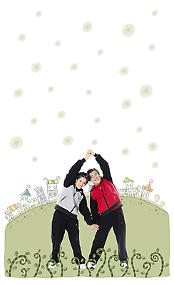 주간 전신 PSD 편집이미지 부부 커플 여자 할아버지 남자 할머니 50대 주택 건강 서기 사람 야외 두명 건물 운동복 운동 마을 60대 디지털합성 합성 체조 성인만 이미지편집 자연요소 건축물 옷 노년 중년 관계 모션 파일형식