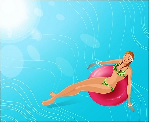 EPS 웰빙 계절 여자 수영복 여유 여행 일러스트 휴가 휴식 수영장 한명 사람 20대 성인 야외 물 여름 관광지 여름휴가 바캉스 비키니 수영 선탠 튜브 여자만 여자한명만 성인여자만 청년만 청년여자만 성인한명만 청년여자한명만 성인여자한명만 성인만 국내일러스트 자연요소 1 옷 감정 컨셉 청년 수상스포츠 파일형식 벡터 여름_계절