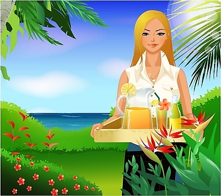 EPS 주간 구름 웰빙 계절 여자 음료 여행 일러스트 하늘 휴가 한명 사람 20대 성인 야외 여름 관광지 여름휴가 바캉스 레모네이드 여자만 여자한명만 성인여자만 청년만 청년여자만 성인한명만 청년여자한명만 성인여자한명만 성인만 국내일러스트 자연요소 1 청년 에이드 파일형식 벡터 여름_계절