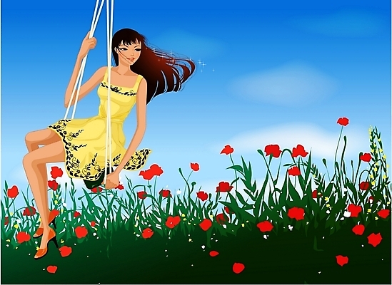 EPS 주간 웰빙 계절 여자 여유 여행 일러스트 휴가 휴식 한명 사람 20대 성인 야외 여름 관광지 여름휴가 바캉스 그네 양귀비 여자만 여자한명만 성인여자만 청년만 청년여자만 성인한명만 청년여자한명만 성인여자한명만 성인만 국내일러스트 자연요소 1 꽃 감정 컨셉 청년 파일형식 벡터 여름_계절