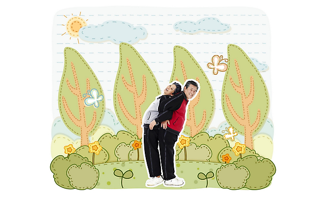 주간 전신 PSD 나무 구름 편집이미지 부부 커플 공원 여자 할아버지 노년 남자 할머니 50대 놀이 건강 서기 사람 야외 두명 태양 노부부 실버 디지털합성 합성 체조 성인만 이미지편집 자연요소 식물 공공시설 중년 관계 모션 성인 운동 파일형식