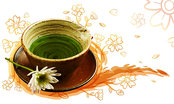 PSD 편집이미지 음료 음식 백그라운드 꽃무늬 패턴 잔 국화 사람없음 차 찻잔 다기 디지털합성 오브젝트 이미지편집 식기 꽃 무늬 다도 파일형식