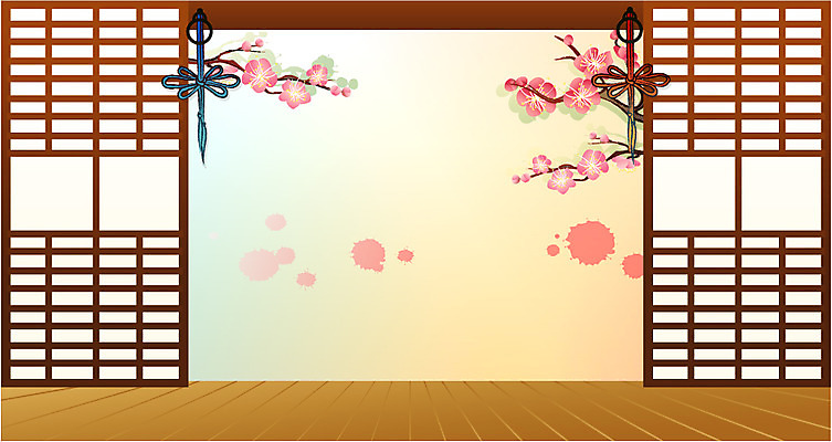 EPS 주간 한국전통 전통 문양 건축물 계절 꽃 백그라운드 무늬 일러스트 실내 사람없음 장식 인테리어 봄 마루 공예 매화 매듭 격자 문살무늬 국내일러스트 자연요소 식물 디자인 건축 바닥 한국 취미 내부 문살 파일형식 벡터