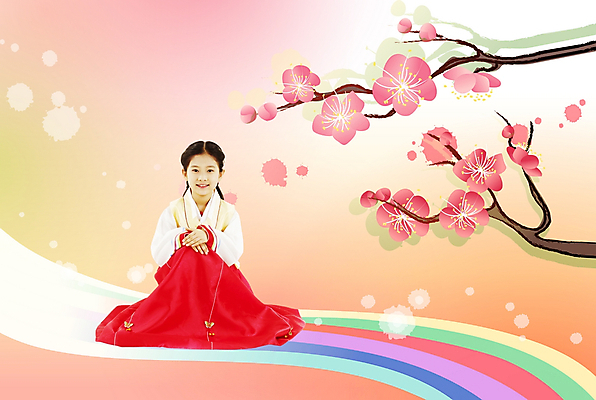 PSD 편집이미지 한국전통 여자 명절 초등학생 어린이 새해 한명 사람 소녀 10대 설날 인사 절 한복 디지털합성 매화 매화나무 여자만 여자한명만 소녀만 이미지편집 나무 1 학생 전통 기념일 꽃 청소년 한국 예절 전통의상 어린이만 파일형식