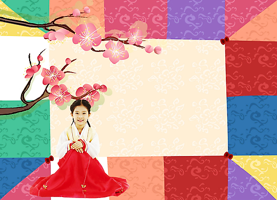 PSD 편집이미지 한국전통 여자 명절 초등학생 어린이 새해 한명 사람 소녀 10대 설날 전통문양 절 한복 디지털합성 매화 색동 매화나무 여자만 여자한명만 소녀만 이미지편집 나무 1 학생 전통 문양 기념일 꽃 청소년 한국 인사 전통의상 어린이만 파일형식