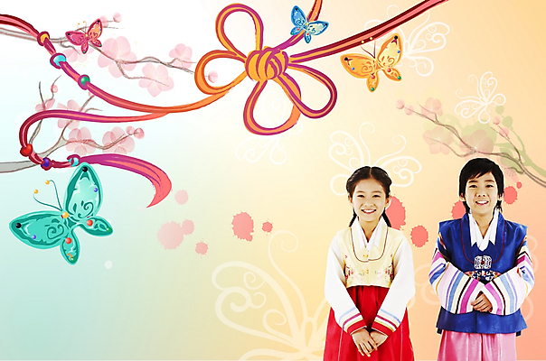 PSD 편집이미지 한국전통 여자 명절 남자 초등학생 어린이 나비 가족 새해 남매 미소 사람 소녀 소년 두명 10대 친구 설날 인사 한복 디지털합성 매화 매듭공예 십대만 이미지편집 학생 전통 기념일 꽃 곤충 관계 청소년 한국 표정 예절 전통의상 공예 파일형식