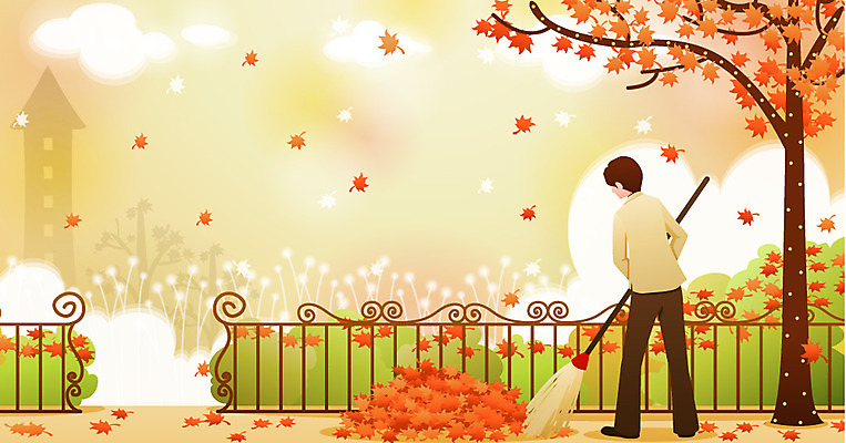EPS 주간 나무 사계절 계절 공원 공공시설 남자 단풍 낙엽 일러스트 자연 단풍나무 한명 사람 풍경 20대 성인 야외 울타리 가을 빗자루 청소 남자만 남자한명만 성인남자만 청년만 청년남자만 청년남자한명만 성인한명만 성인남자한명만 성인만 국내일러스트 자연요소 식물 1 잎 청년 담장 청소도구 시설 생태계 파일형식 벡터