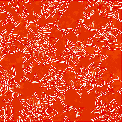 EPS 문양 꽃 컬러 백그라운드 무늬 꽃무늬 패턴 일러스트 사람없음 빨간색 식물패턴 국내일러스트 식물 파일형식 벡터