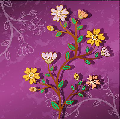 EPS 문양 꽃 백그라운드 무늬 꽃무늬 패턴 일러스트 사람없음 식물패턴 국내일러스트 식물 파일형식 벡터