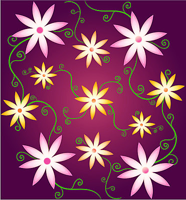 EPS 문양 꽃 백그라운드 무늬 꽃무늬 패턴 일러스트 사람없음 식물패턴 국내일러스트 식물 파일형식 벡터