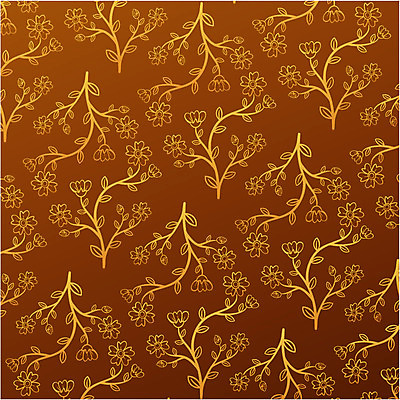 EPS 문양 꽃 백그라운드 무늬 꽃무늬 패턴 일러스트 사람없음 갈색 식물패턴 국내일러스트 식물 컬러 파일형식 벡터