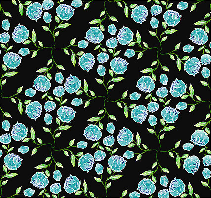 EPS 문양 꽃 백그라운드 무늬 꽃무늬 패턴 일러스트 사람없음 식물패턴 국내일러스트 식물 파일형식 벡터