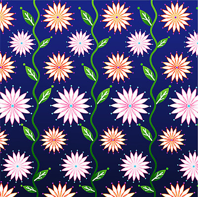 EPS 문양 꽃 백그라운드 무늬 꽃무늬 패턴 일러스트 사람없음 식물패턴 국내일러스트 식물 파일형식 벡터