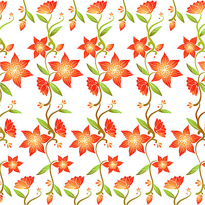 EPS 문양 꽃 백그라운드 무늬 꽃무늬 패턴 일러스트 사람없음 식물패턴 국내일러스트 식물 파일형식 벡터