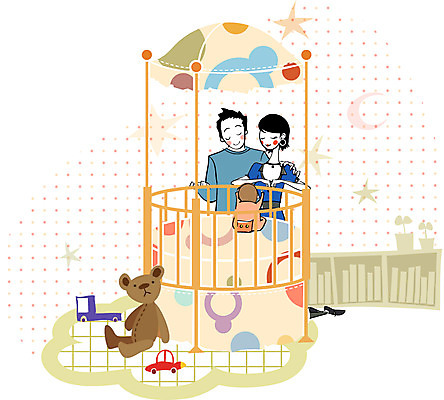 EPS 라이프스타일 웰빙 여자 남자 행복 일러스트 가족 책장 실내 사람 20대 세명 30대 카펫 곰인형 아기 장난감자동차 미시라이프 미시즈 미즈 미즈라이프 아기침대 국내일러스트 감정 인형 가구 관계 청년 내부 생활 장년 장난감 아기용품 침대 파일형식 벡터