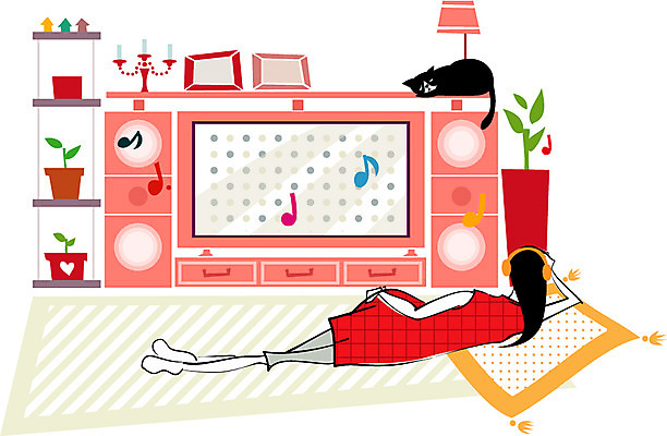 EPS 라이프스타일 웰빙 여자 화분 액자 쿠션 거실 일러스트 휴식 선반 실내 한명 사람 20대 성인 30대 고양이 임산부 임신 음악감상 촛대 태교 오디오 미시라이프 미시즈 미즈 미즈라이프 여자만 여자한명만 성인여자만 성인만 국내일러스트 1 가구 컨셉 포유류 청년 내부 생활 장년 전자제품 반려동물 감상 파일형식 벡터