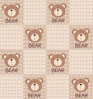 EPS 동물 문양 백그라운드 무늬 패턴 일러스트 곰 사람없음 머리 물방울무늬 곰인형 국내일러스트 인형 포유류 신체부위 파일형식 벡터