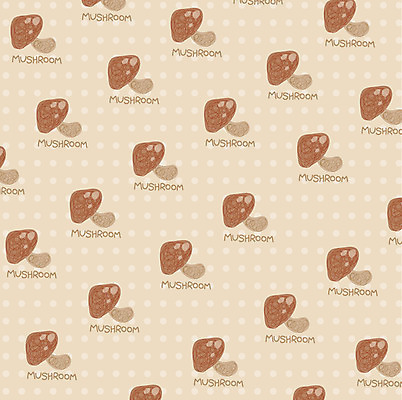 EPS 문양 백그라운드 무늬 패턴 일러스트 식재료 사람없음 물방울무늬 버섯 국내일러스트 파일형식 벡터