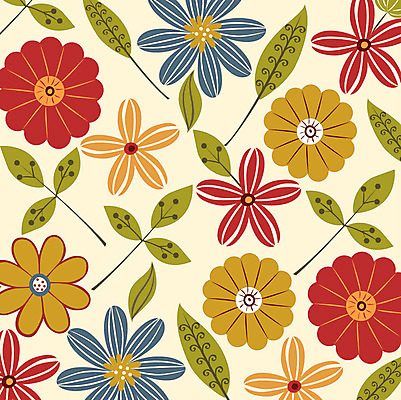 EPS 문양 꽃 백그라운드 잎 무늬 꽃무늬 패턴 일러스트 나뭇잎 사람없음 국내일러스트 식물 파일형식 벡터