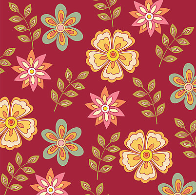 EPS 문양 꽃잎 꽃 백그라운드 잎 무늬 꽃무늬 패턴 일러스트 나뭇잎 사람없음 국내일러스트 식물 파일형식 벡터