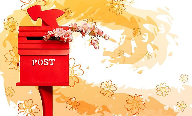 PSD 편집이미지 문양 꽃 백그라운드 무늬 꽃무늬 패턴 사람없음 장미 우체통 디지털합성 오브젝트 이미지편집 식물 파일형식