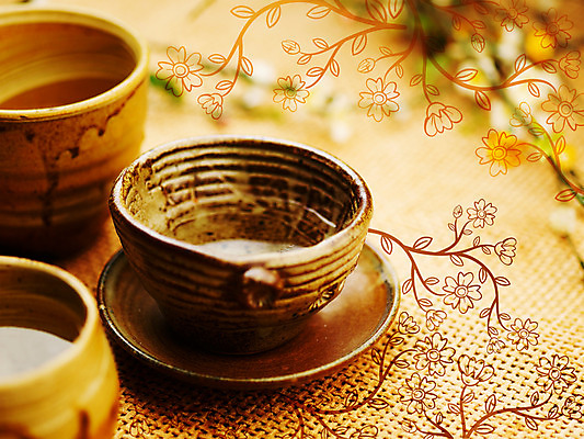 PSD 편집이미지 문양 웰빙 꽃 생활용품 백그라운드 무늬 꽃무늬 패턴 건강 사람없음 장미 전통차 다기 녹차 디지털합성 이미지편집 식물 차_음료 다도 오브젝트 파일형식