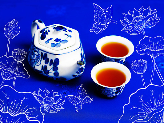 PSD 편집이미지 문양 식기 웰빙 꽃 생활용품 백그라운드 무늬 패턴 주전자 잔 사람없음 장미 전통차 다기 디지털합성 이미지편집 식물 주방용품 차_음료 다도 오브젝트 파일형식