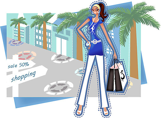 EPS 주간 모델 우먼라이프 라이프스타일 여자 패션 길 일러스트 휴가 거리 한명 사람 20대 성인 야외 건물 여름 여름휴가 바캉스 쇼핑 야자수 쇼핑백 세일 표지판 여자만 여자한명만 성인여자만 청년만 청년여자만 성인한명만 청년여자한명만 성인여자한명만 성인만 국내일러스트 자연요소 나무 1 건축물 계절 가방 알림판 청년 생활 파일형식 벡터 여름_계절
