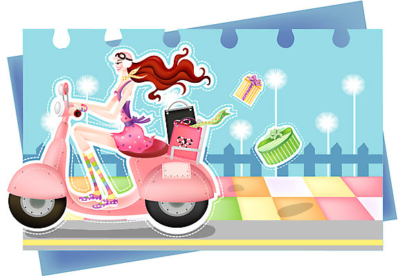 EPS 주간 모델 우먼라이프 라이프스타일 여자 패션 도로 일러스트 교통시설 한명 사람 이벤트 20대 성인 야외 여름 선물상자 울타리 쇼핑 스카프 스쿠터 오토바이 여자만 여자한명만 성인여자만 청년만 청년여자만 성인한명만 청년여자한명만 성인여자한명만 성인만 국내일러스트 자연요소 1 계절 길 교통 선물 청년 생활 담장 상자 바이크 목도리 시설 파일형식 벡터