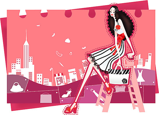 EPS 모델 우먼라이프 라이프스타일 여자 패션 구두 가방 일러스트 우산 장신구 사다리 한명 사람 20대 성인 야외 건물 여름 쇼핑 여자만 여자한명만 성인여자만 청년만 청년여자만 성인한명만 청년여자한명만 성인여자한명만 성인만 국내일러스트 1 건축물 잡화 계절 신발 청년 생활 도구 파일형식 벡터