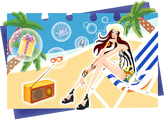 EPS 주간 모델 우먼라이프 라이프스타일 여자 패션 구두 바다 의자 가방 일러스트 휴가 한명 사람 20대 성인 해변 야외 여름 선물상자 여름휴가 바캉스 쇼핑 선글라스 야자수 라디오 여자만 여자한명만 성인여자만 청년만 청년여자만 성인한명만 청년여자한명만 성인여자한명만 성인만 국내일러스트 자연요소 나무 1 잡화 계절 안경 가구 신발 선물 청년 생활 전자제품 상자 파일형식 벡터 여름_계절