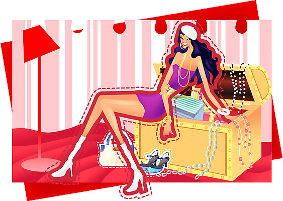 EPS 모델 우먼라이프 라이프스타일 여자 패션 구두 가방 일러스트 목걸이 실내 선물 한명 사람 이벤트 20대 성인 여름 쇼핑 스탠드 보물상자 여자만 여자한명만 성인여자만 청년만 청년여자만 성인한명만 청년여자한명만 성인여자한명만 성인만 국내일러스트 1 잡화 계절 신발 장신구 조명 청년 내부 생활 파일형식 벡터
