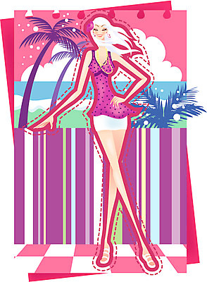 EPS 구름 모델 우먼라이프 라이프스타일 여자 패션 바다 일러스트 휴가 한명 사람 20대 성인 여름 여름휴가 바캉스 담장 쇼핑 야자수 바다배경 여자만 여자한명만 성인여자만 청년만 청년여자만 성인한명만 청년여자한명만 성인여자한명만 성인만 국내일러스트 자연요소 나무 1 계절 백그라운드 청년 생활 파일형식 벡터 여름_계절