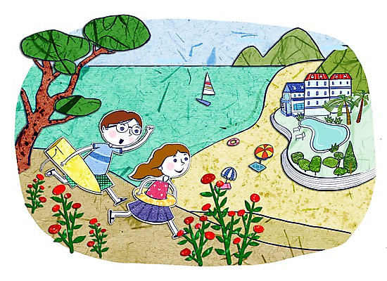 주간 PSD 나무 여자 남자 꽃 바다 여행 일러스트 호텔 리조트 휴가 수영장 사람 해변 야외 두명 소나무 서핑보드 콜라주 콘도 선박 상업시설 국내일러스트 자연요소 식물 수상교통 숙소 보드_스포츠 시설 상업 파일형식