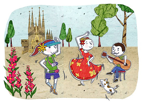 주간 PSD 여자 남자 꽃 악기 여행 일러스트 현악기 휴가 사람 야외 세명 기타 춤 스페인 개 강아지 플라밍고 콜라주 사그라다파밀리아 플라멩코 국내일러스트 자연요소 식물 유럽 예술 음악 포유류 조류 문화예술 반려동물 성당 세계문화유산 바르셀로나 파일형식