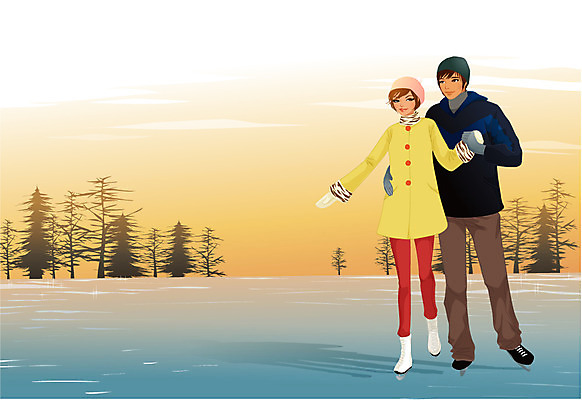 EPS 나무 모자 웰빙 커플 계절 여자 남자 장갑 겨울 일러스트 레저 겨울스포츠 사람 야외 두명 레포츠 얼음 스케이트 스케이팅 겨울옷 얼음판 국내일러스트 자연요소 식물 잡화 옷 스포츠용품 스포츠 관계 파일형식 벡터