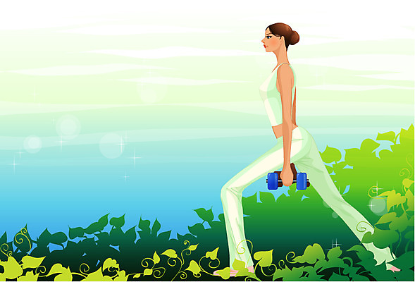 EPS 주간 웰빙 여자 다이어트 일러스트 건강 한명 사람 20대 성인 야외 운동 헬스 스트레칭 아령 연습 생활체조 체조 여자만 여자한명만 성인여자만 청년만 청년여자만 성인한명만 청년여자한명만 성인여자한명만 성인만 국내일러스트 자연요소 1 청년 파일형식 벡터