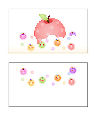 자연요소 템플릿 배너 다수 과일 명함 미니 배너템플릿 명함템플릿 미니배너 별 여러개 식물 이미지템플릿 사과