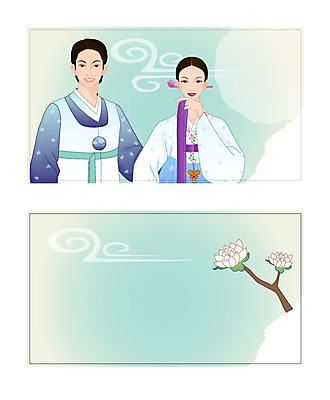 템플릿 한국전통 전통 배너 기념일 명함 새해 사람 공휴일 인사 전통의상 미니 배너템플릿 명함템플릿 미니배너 한복 명절 새해인사 연휴 두명 남자 여자 이미지템플릿