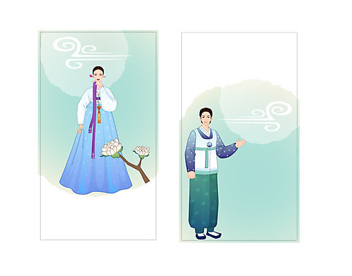 템플릿 한국전통 전통 배너 기념일 명함 새해 사람 공휴일 인사 전통의상 미니 배너템플릿 명함템플릿 미니배너 한복 명절 새해인사 연휴 두명 남자 여자 이미지템플릿